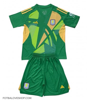 Aston Villa Brankářské Dětské Domácí Dres 2024-25 Krátký Rukáv (+ trenýrky)